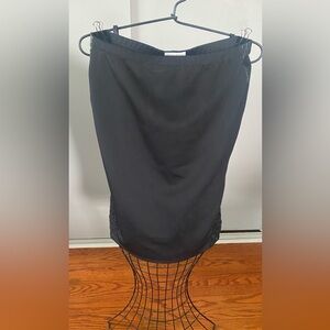 Bisou Bisou Black Midi Pencil Skirt for Work